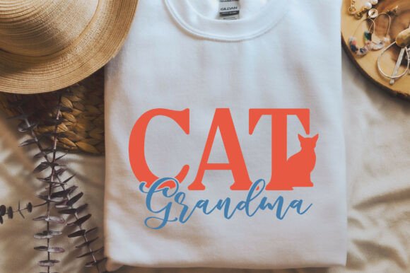 Cat Grandma SVG PNG T-Shirt Design