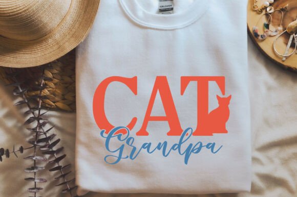 Cat Grandpa SVG PNG T-Shirt Desi
