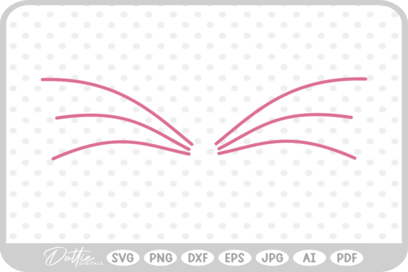 Cat Whiskers SVG PNG DXF