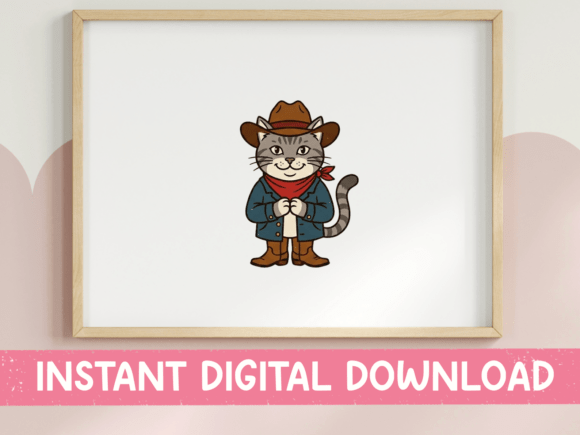 Cowboy Cat Saloon SVG PNG