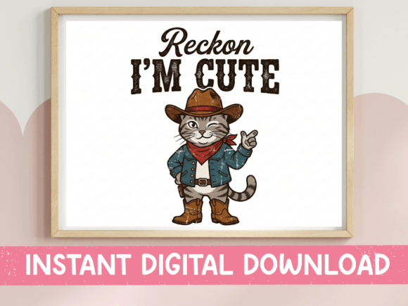 Cowboy Cat Standing SVG PNG