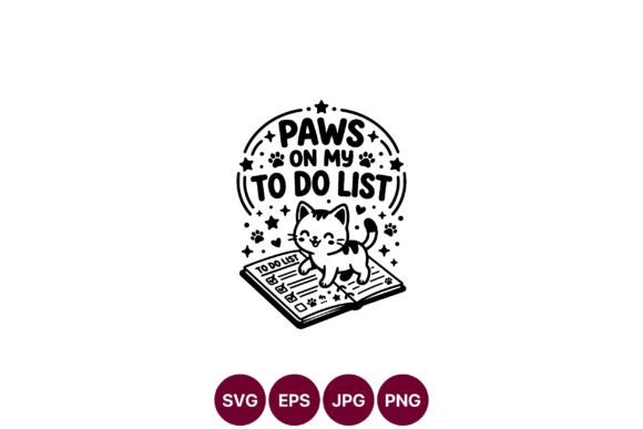 Cute Cat Paws SVG Design