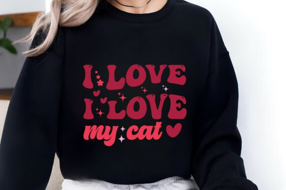 I Love I Love My Cat Valentine SVG