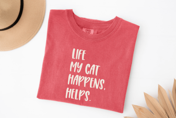 Life Happens, My Cat Helps SVG
