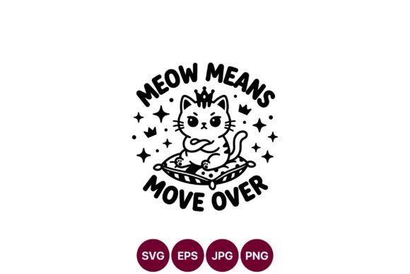 Royal Cat Attitude SVG Design