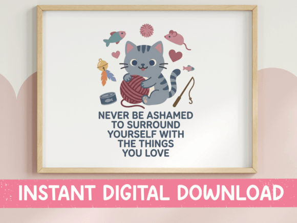 Surround Yourself Cat Watercolor SVG